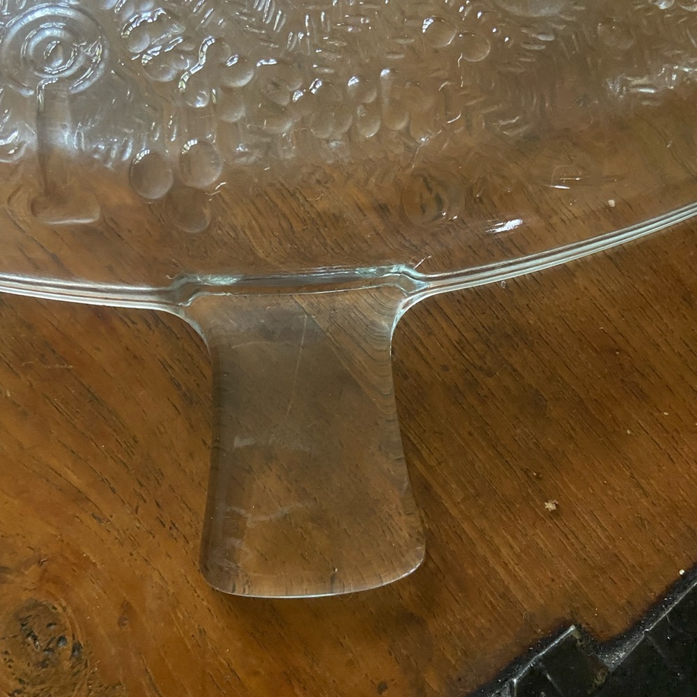 Vintage Glass Christmas Tree Cookie Platter - Picture 6 of 6